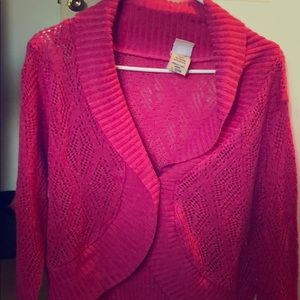 Pink cardigan